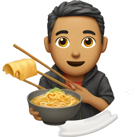 Wanderer with ramen emoji
