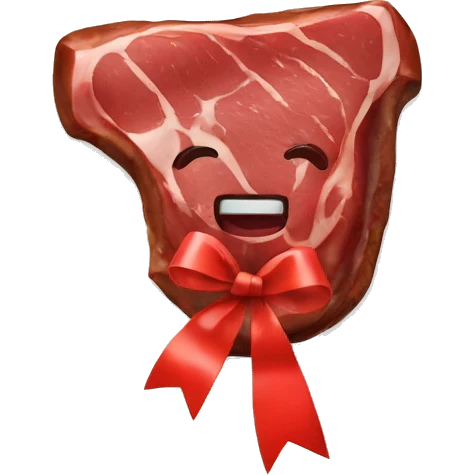 Steak with a ribbon  emoji