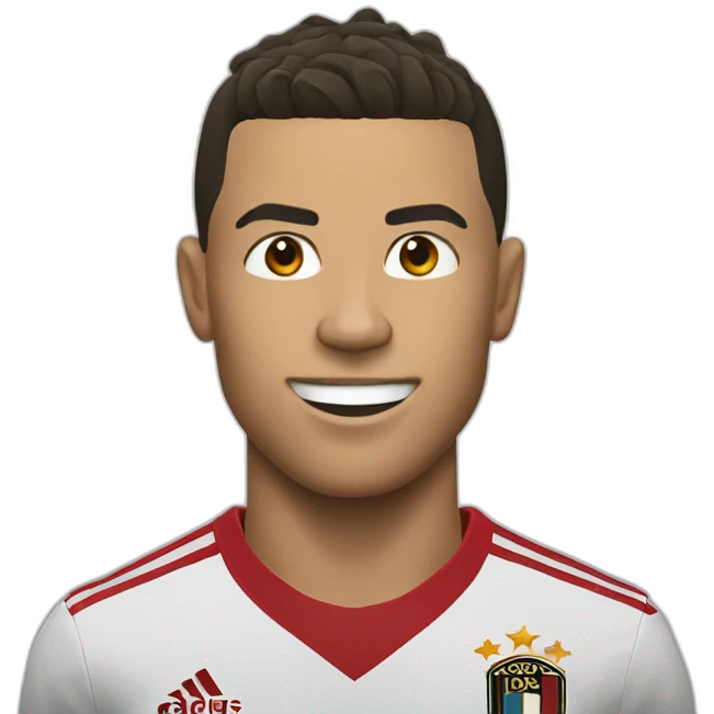 Ronaldo scoring a goal  emoji