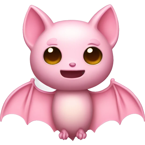 light pink bat  emoji