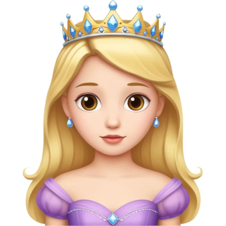 girls in a princess dress emoji