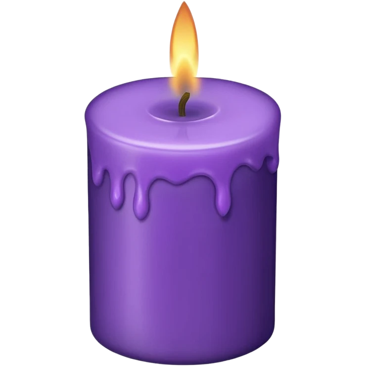 purple candle emoji