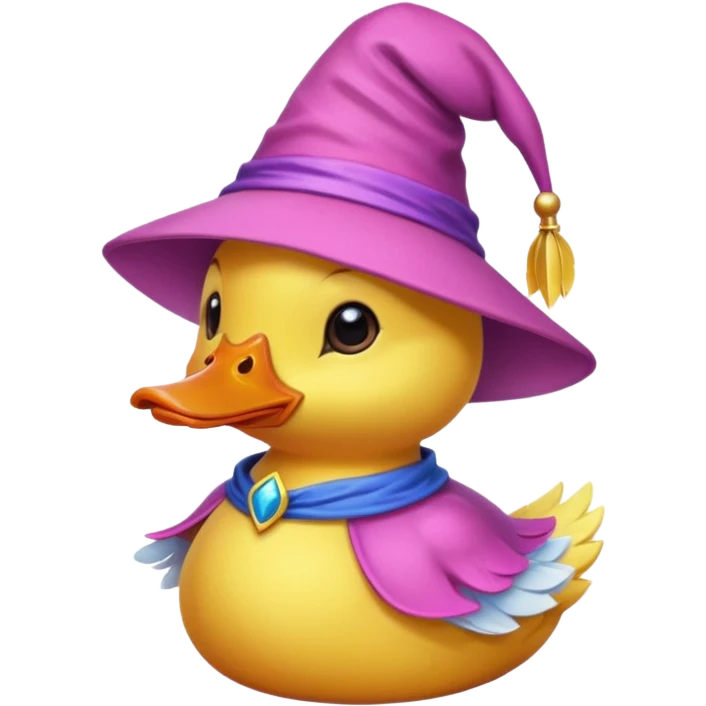 duck in pink wizard hat







 emoji
