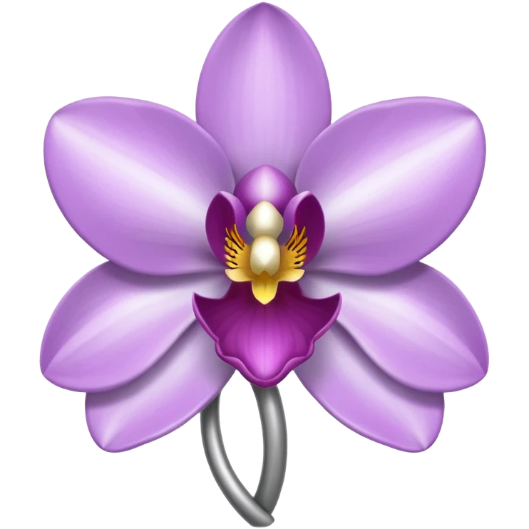 chrome gray silver orchid emoji