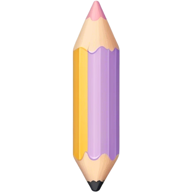pastel melted pencil emoji