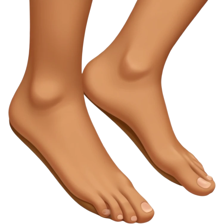 bare feet, side view emoji