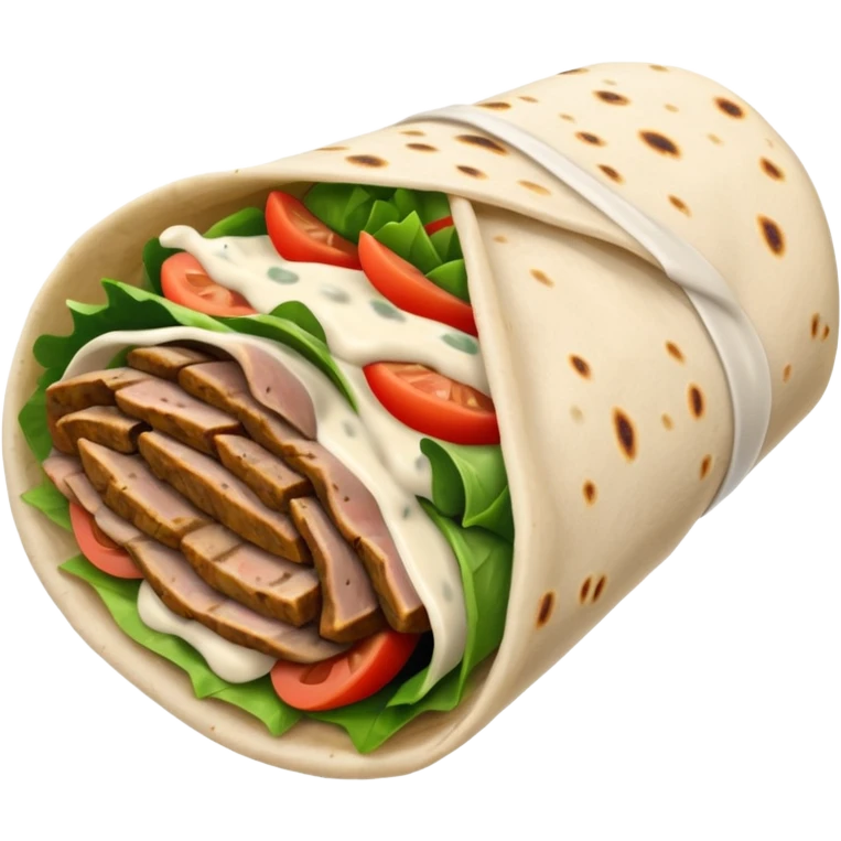 gyro wrap greek food emoji
