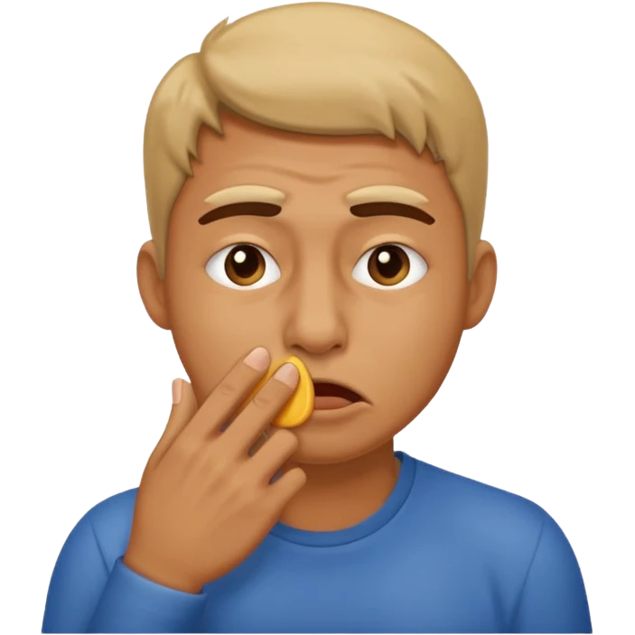 holding nose for bad smell emoji