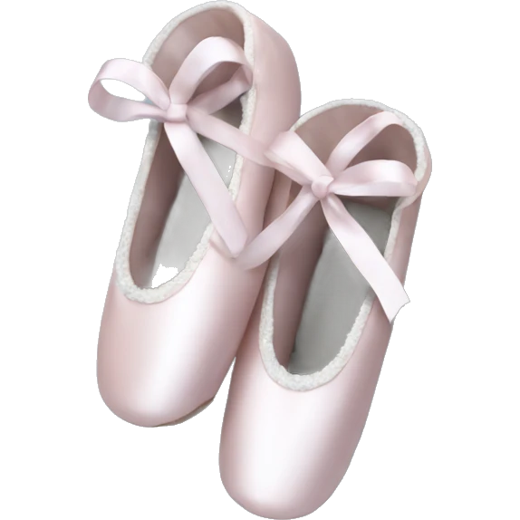 Ballet slippers in snow emoji