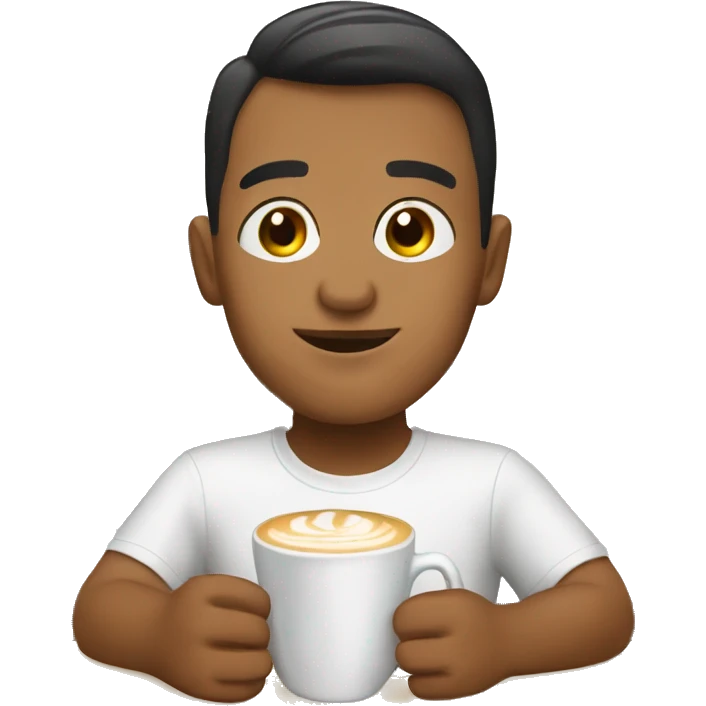 café con leche emoji
