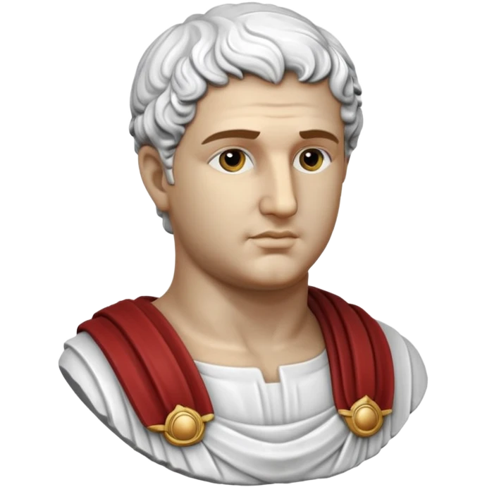 white classical roman bust emoji