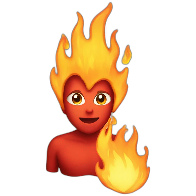 Fire heart emoji