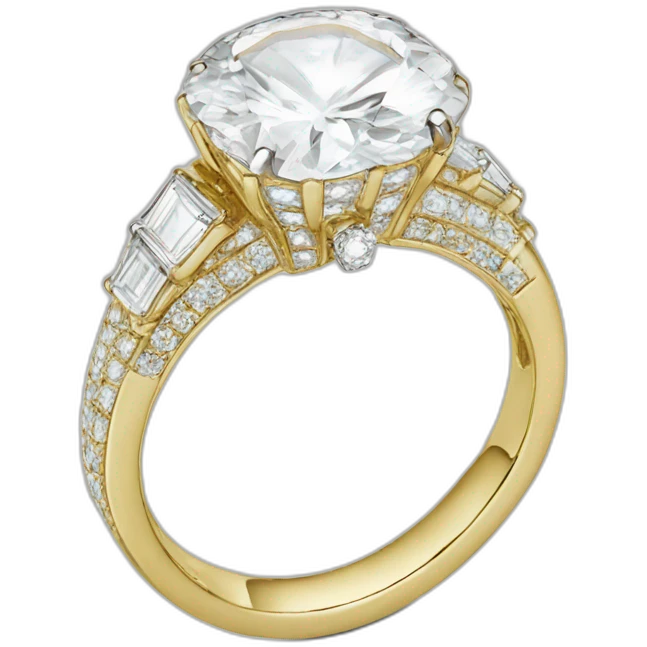 Bague dentaire en diamant emoji