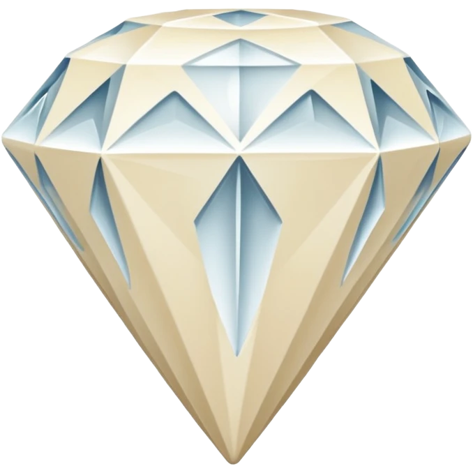 diamond shape carved from ivory emoji emoji