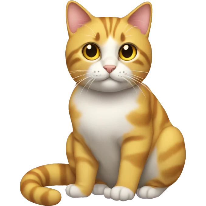 Cat yellow emoji