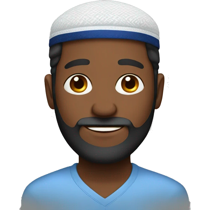 Man wearing a yarmulke emoji