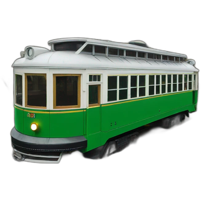 Old New Orleans Green street car emoji