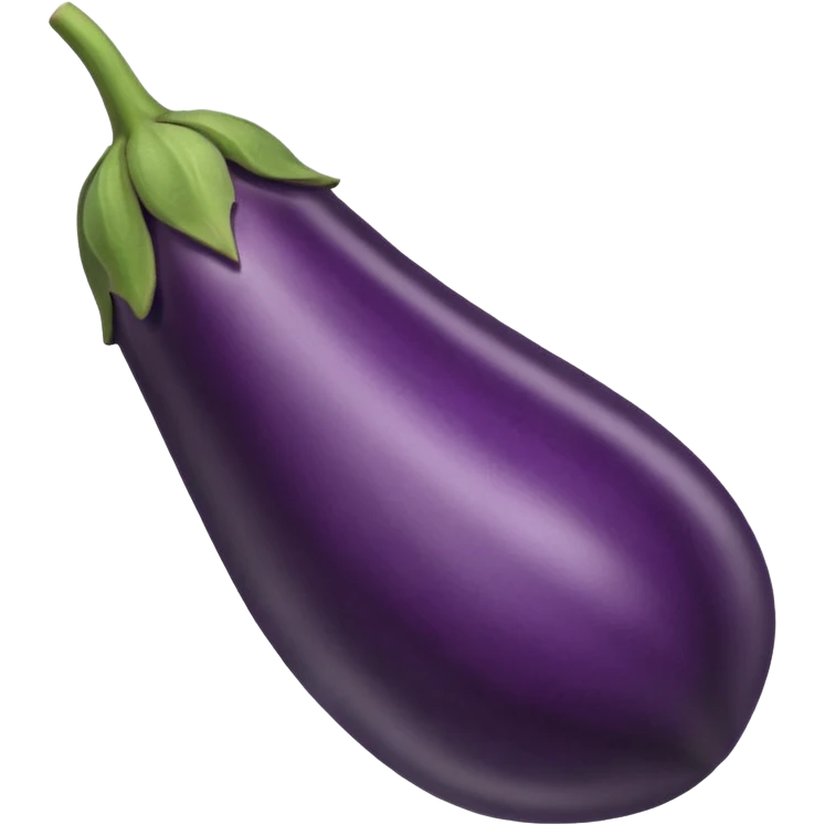 eggplant with big defined veins  emoji