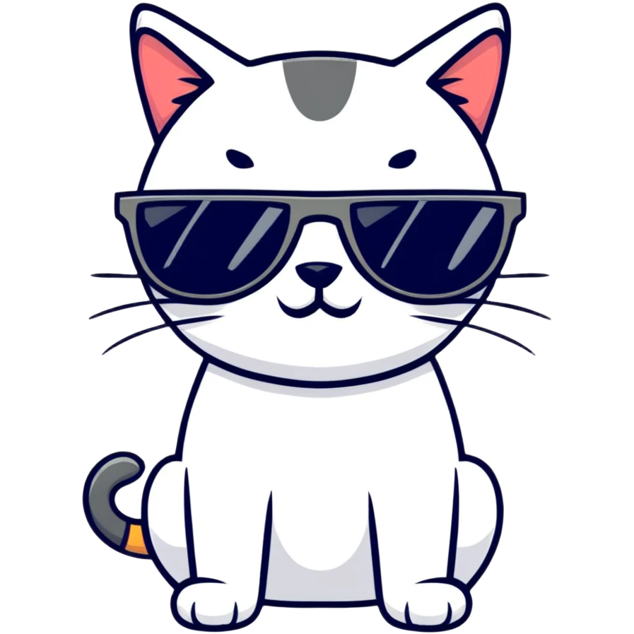 cat wearing sunglasses emoji