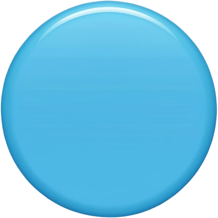 Blue circle tik emoji