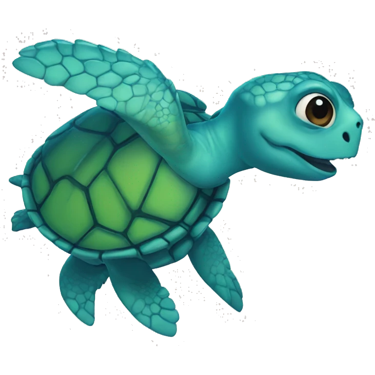 tortuga azul emoji