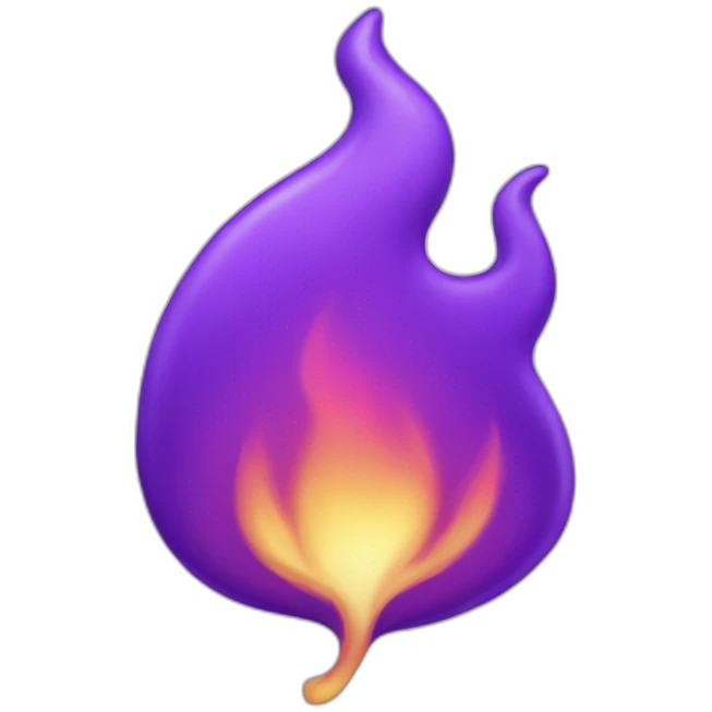 purple flame emoji