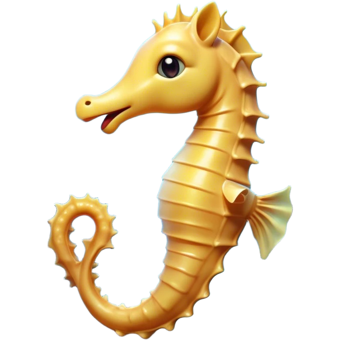 Cinematic Realistic Cute Yawning Sea Horse Portrait Emoji, Head tilted slightly with a dramatic, wide-open yawn, showcasing a soft, flowing body with gently drooping fins and half-closed, drowsy eyes rendered in delicate detail, high shine, relaxed yet expressive, styled with a dash of underwater charm, soft glowing outline, capturing the essence of a sleepy yet affectionate sea horse that appears ready to rest in tranquil water. emoji