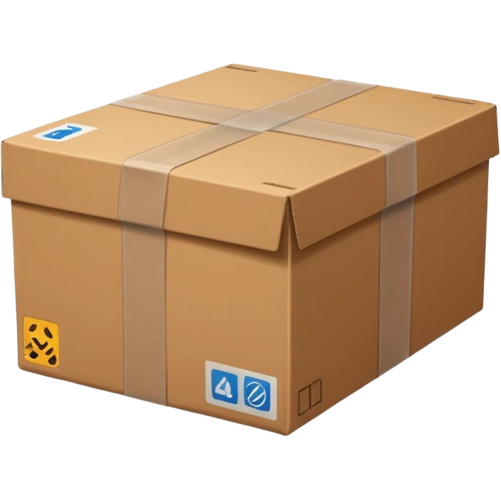one cardboard box emoji