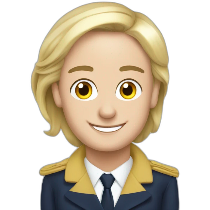 Macron avec marine le pen emoji