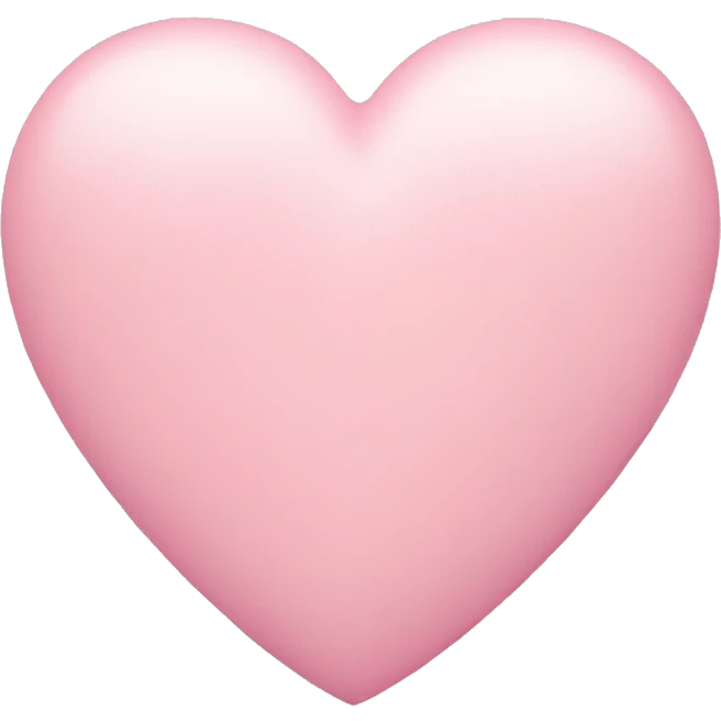 Pastel pink heart  emoji