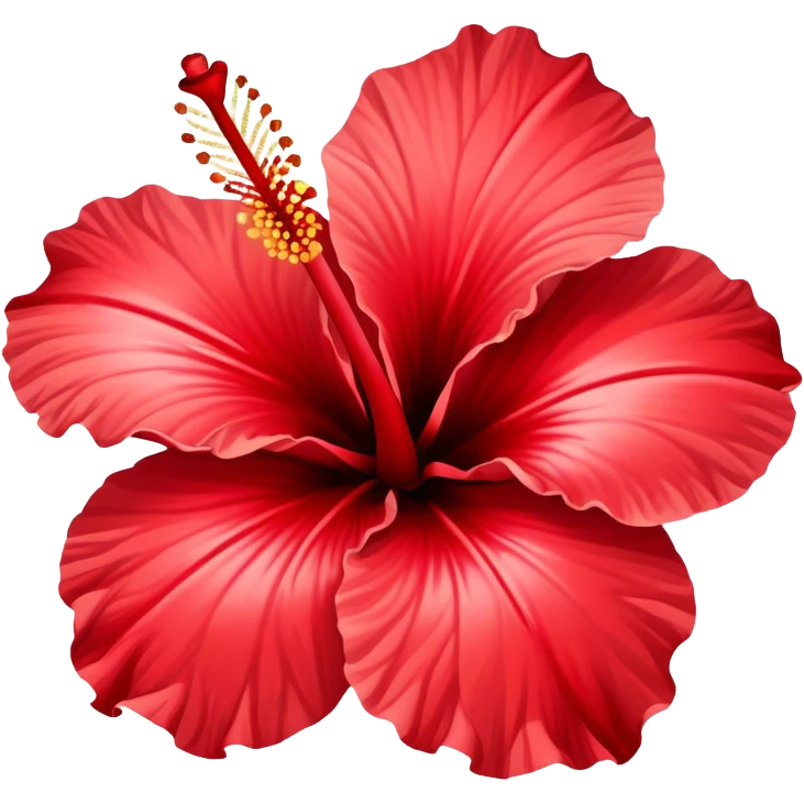 Hibiscus flower  emoji