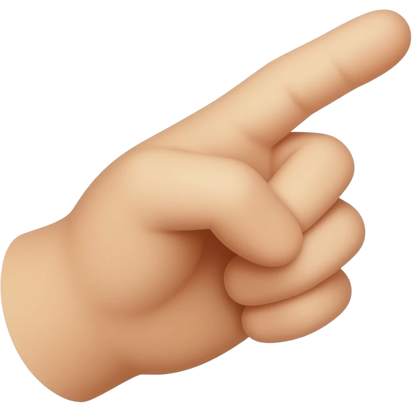 يد بتشاور عليا بالسبابه الي الامام emoji