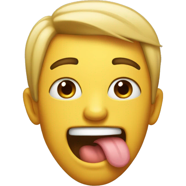 Winking and sticking my tongue out  emoji