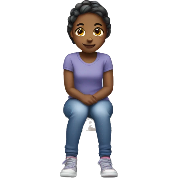 Girl sitting emoji