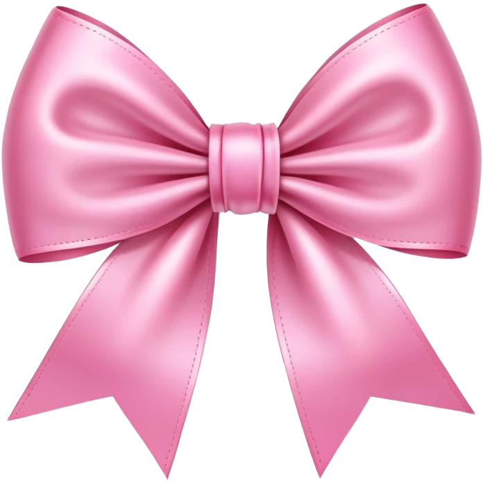Cute pink aesthetic ribbon bow emoji