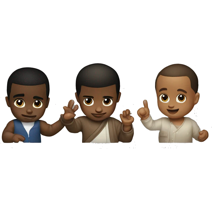 P Diddy will baby in his hand and baby on the other hand ￼ emoji