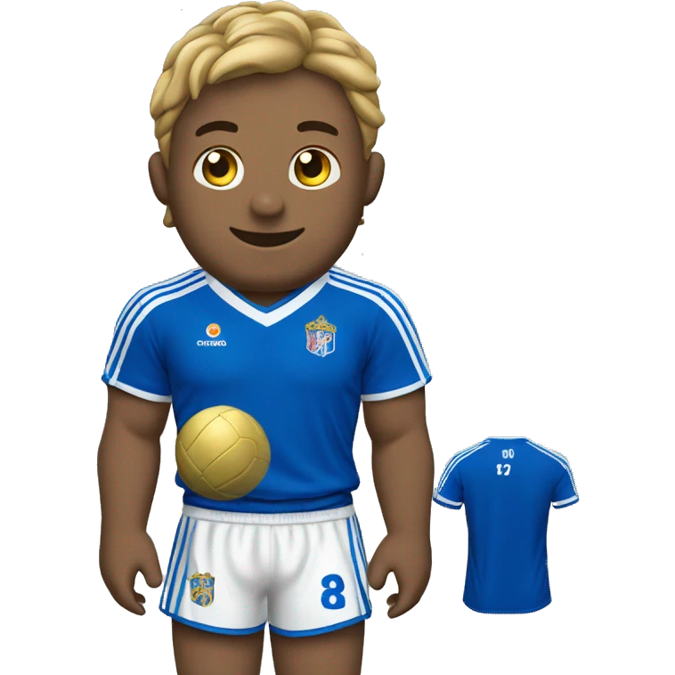 Pitufo con la camiseta del Real Oviedo emoji