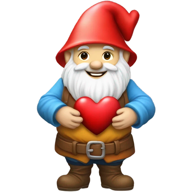 Gnome with heart emoji