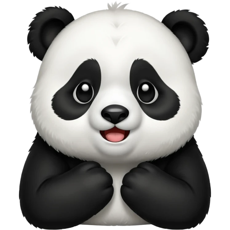 panda crying laughing tears emoji