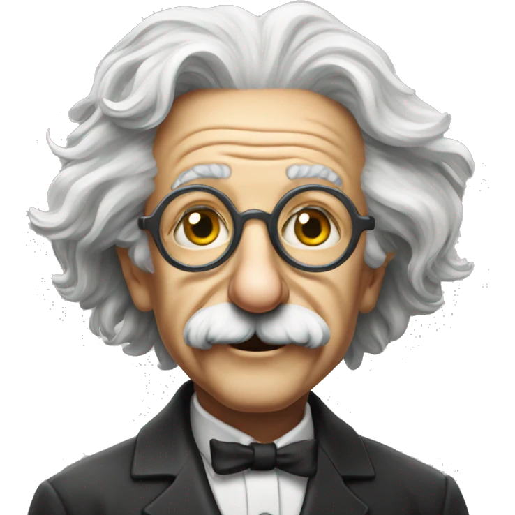 albert einstein star form glasses emoji