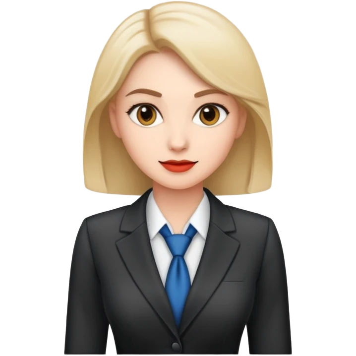 professional woman character with business attire emoji