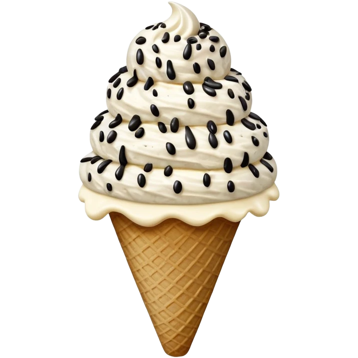 cookies and cream ice cream emoji