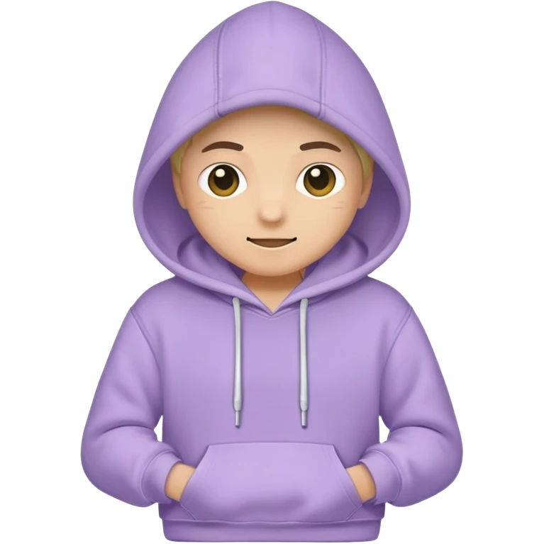 pastel purple hoodie only emoji