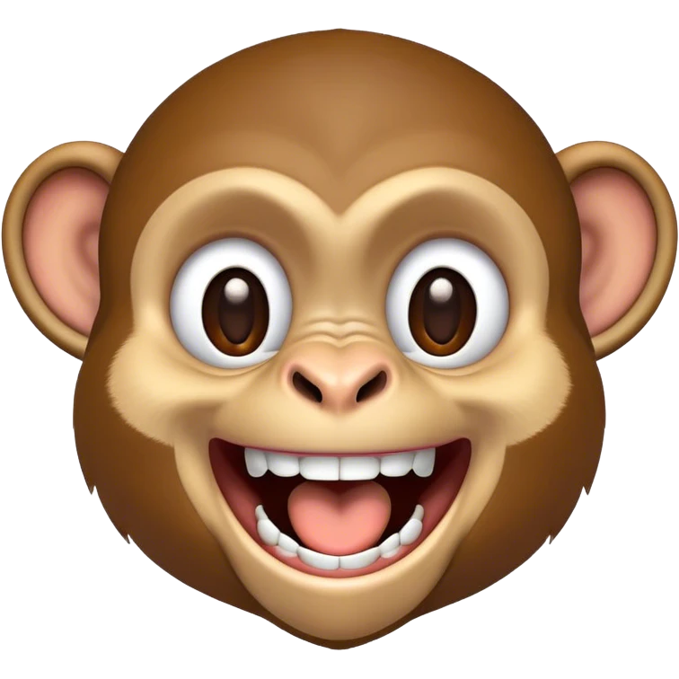    قرد يضحك emoji