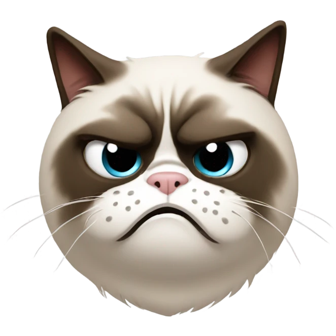 Grumpy cat emoji