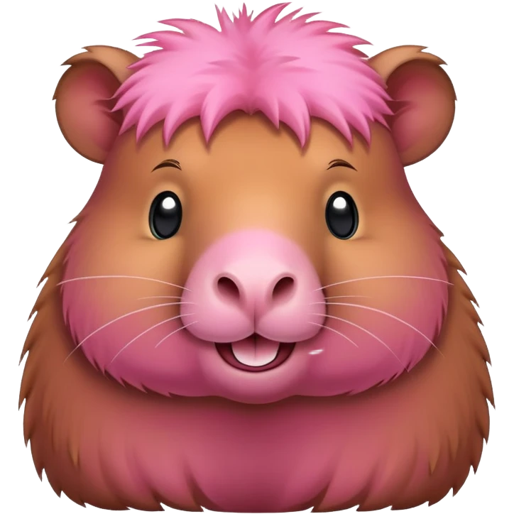 pink capybara emoji
