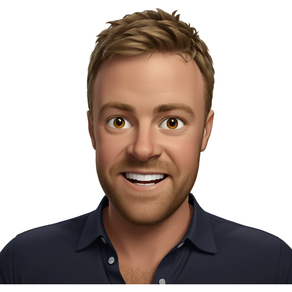 smiling man in shirt emoji
