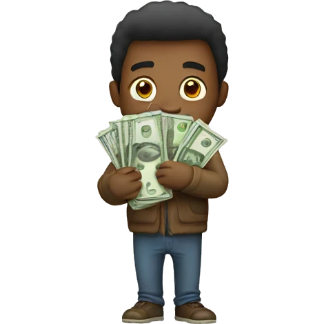  guy with money in the hands emoji