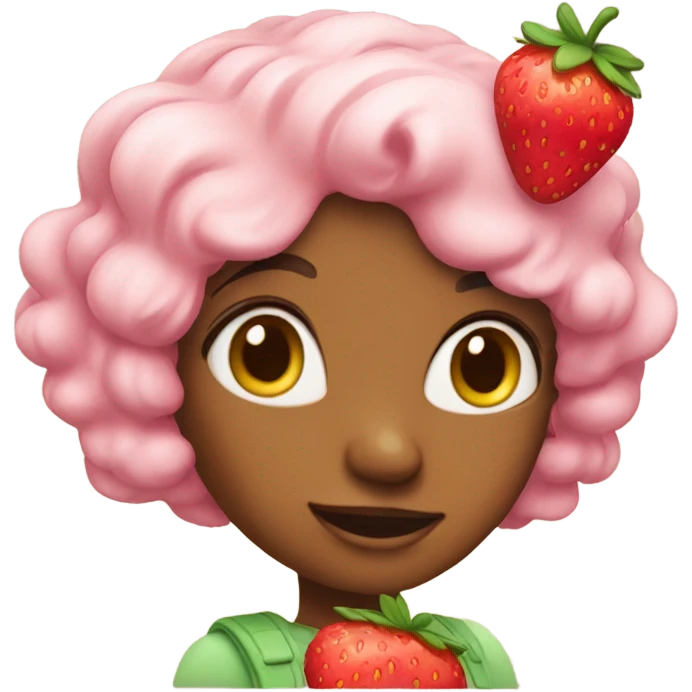 Strawberry shortcake emoji