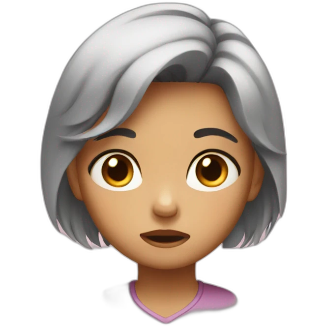 girl cry emoji